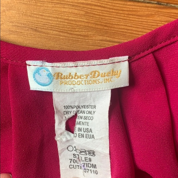 Fushia Rubber Ducky Productions Blouse - Picture 4 of 6